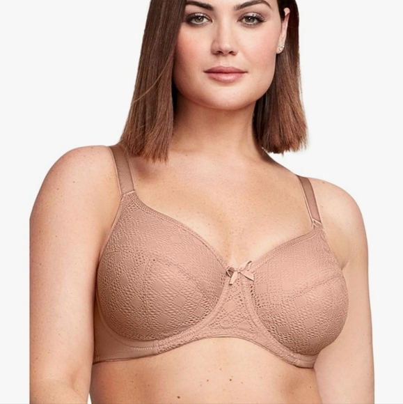 Glamorise Other - Glamorise Women's Plus Size Lace Comfort Wonderwire Bra Underwire #9855 Size 44C